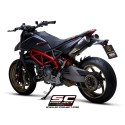 SC Project para DUCATI HYPERMOTARD 950 - RVE - SP (2019 - 2021) - Euro 4 - Par de escapes CR-T M2 carbono