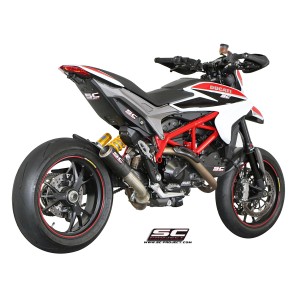 SC Project para DUCATI HYPERMOTARD 939 (2016 - 2018) - SP - Escape CR-T carbono, posición baja