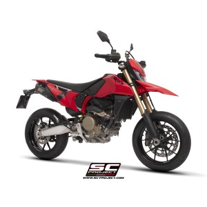 SC Project para DUCATI HYPERMOTARD 698 MONO - RVE (2024 - 2026) - Par de escapes S1-C titanio, negro mate