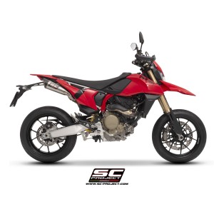 SC Project para DUCATI HYPERMOTARD 698 MONO - RVE (2024 - 2026) - Par de escapes S1 titanio, con malla antipiedras