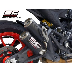 SC Project para DUCATI MONSTER 937 (2021 - 2025) - Escape Twin CR-T carbono
