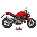 SC Project para DUCATI MONSTER 821 (2014 - 2017) - Escape Conic titanio