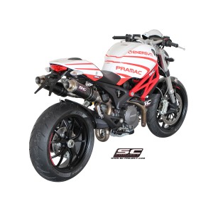 SC Project para DUCATI MONSTER 696 (2009 - 2014) - Par de escapes GP carbono