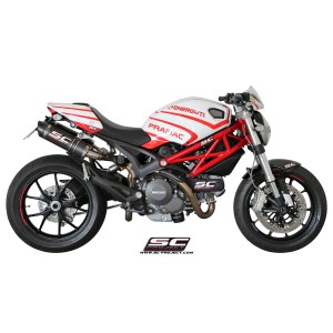 SC Project para DUCATI MONSTER 696 (2009 - 2014) - Par de escapes GP-Tech carbono