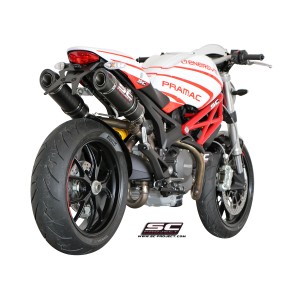 SC Project para DUCATI MONSTER 696 (2009 - 2014) - Par de escapes GP-Tech carbono