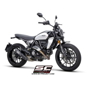 SC Project para DUCATI SCRAMBLER 800 (2025 - 2026) - Escape S1 titanio, negro mate