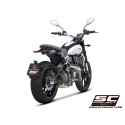 SC Project para DUCATI SCRAMBLER 800 (2025 - 2026) - Escape S1 titanio, negro mate