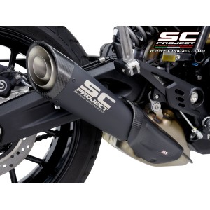 SC Project para DUCATI SCRAMBLER 800 (2025 - 2026) - Escape S1 titanio, negro mate