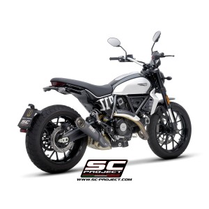 SC Project para DUCATI SCRAMBLER 800 (2023 - 2024) - Escape S1 titanio, negro mate