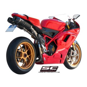 SC Project para DUCATI 1198 (2009 - 2012) - Par de escapes Oval carbono
