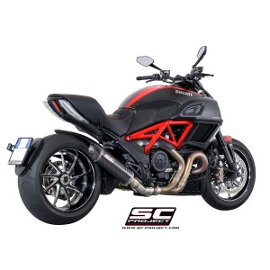 SC Project para DUCATI DIAVEL (2011 - 2017) - Escape Oval carbono