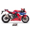 SC Project para HONDA CBR1000RR-R-SP (2024 - 2026) - Escape SC1-R (250mm) titanio, con válvula de escape de titanio