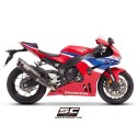 SC Project para HONDA CBR1000RR-R-SP (2024 - 2026) - Escape SC1-R (350mm) carbono, con válvula de escape de titanio