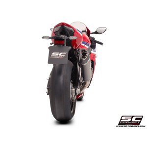 SC Project para HONDA CBR1000RR-R-SP (2024 - 2026) - Escape SC1-R (350mm) carbono, con válvula de escape de titanio