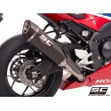 SC Project para HONDA CBR1000RR-R-SP (2024 - 2026) - Escape SC1-R (350mm) carbono, con válvula de escape de titanio