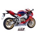 SC Project para HONDA CBR1000RR (2017 - 2019) - SP - SP2 - Escape CR-T carbono, con malla antipiedras, posición alta