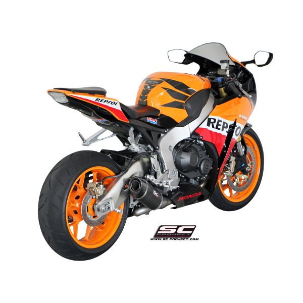 SC Project para HONDA CBR1000RR (2008 - 2013) - Escape Oval carbono