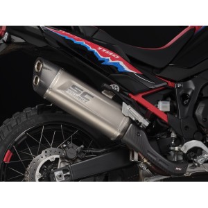 SC Project para HONDA CRF1100L AFRICA TWIN (2024 - 2026) - ADVENTURE - Escape Adventure-R titanio