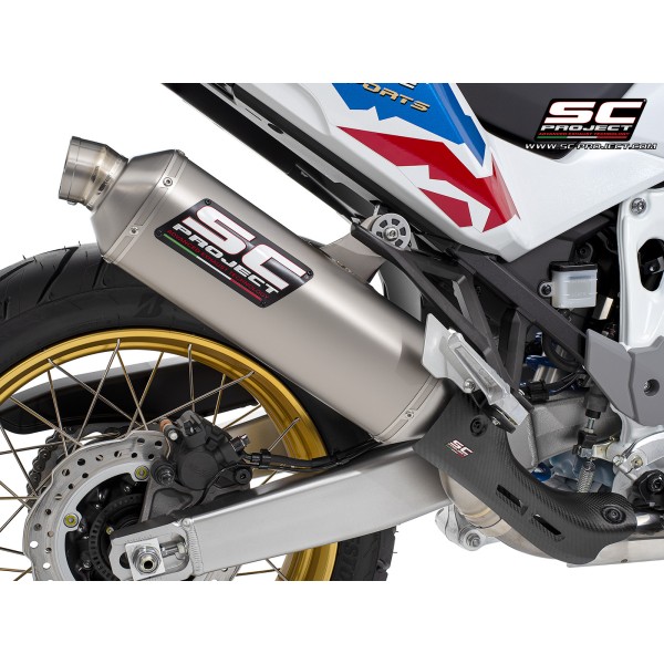 SC Project para HONDA CRF1100L AFRICA TWIN (2024 - 2026) - ADVENTURE - Escape Rally Raid titanio