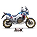 SC Project para HONDA CRF1100L AFRICA TWIN (2020 - 2023) - ADVENTURE - Escape Adventure titanio, negro mate