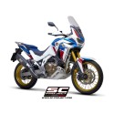 SC Project para HONDA CRF1100L AFRICA TWIN (2020 - 2023) - ADVENTURE - Escape Adventure titanio, negro mate
