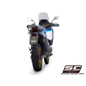 SC Project para HONDA CRF1100L AFRICA TWIN (2020 - 2023) - ADVENTURE - Escape Adventure titanio, negro mate