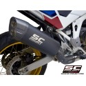 SC Project para HONDA CRF1100L AFRICA TWIN (2020 - 2023) - ADVENTURE - Escape Adventure titanio, negro mate