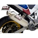 SC Project para HONDA CRF1100L AFRICA TWIN (2020 - 2023) - ADVENTURE - Escape Rally Raid titanio