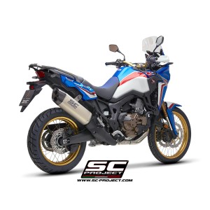 SC Project para HONDA CRF1000L AFRICA TWIN (2016 - 2019) - ADVENTURE - Escape Adventure titanio