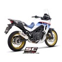 SC Project para HONDA XL750 TRANSALP (2025 - 2026) - Escape Rally Raid titanio