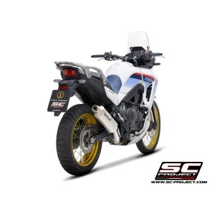 SC Project para HONDA XL750 TRANSALP (2025 - 2026) - Escape Rally Raid titanio