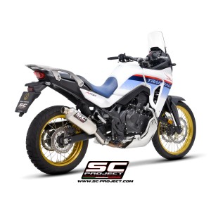 SC Project para HONDA XL750 TRANSALP (2023 - 2024) - Escape Rally Raid titanio