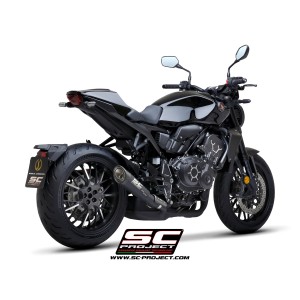 SC Project para HONDA CB1000R (2021 - 2025) - Escape S1 titanio, negro mate