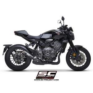 SC Project para HONDA CB1000R (2021 - 2025) - Escape S1 titanio, negro mate