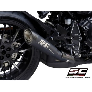 SC Project para HONDA CB1000R (2021 - 2025) - Escape S1 titanio, negro mate