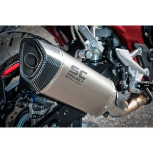 SC Project para HONDA CB750 HORNET (2025 - 2026) - Escape SC1-R titanio