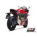 SC Project para HONDA CBR650R (2019 - 2020) - Línea de escape completa 4-1 acero inoxidable, con escape Twin CR-T titanio