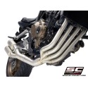 SC Project para HONDA CBR650R (2019 - 2020) - Línea de escape completa 4-1 acero inoxidable, con escape Twin CR-T titanio