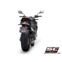 SC Project para HONDA CB650R (2021 - 2023) - Línea de escape completa 4-1 acero inoxidable, con escape SC1-S carbono