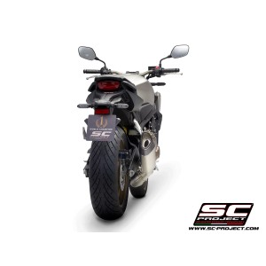 SC Project para HONDA CB650R (2019 - 2020) - Línea de escape completa 4-1 acero inoxidable, con escape SC1-R titanio