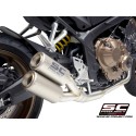 SC Project para HONDA CB650R (2019 - 2020) - Línea de escape completa 4-1 acero inoxidable, con escape Twin CR-T titanio
