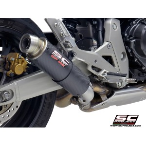 SC Project para HONDA CB600F HORNET (2007 - 2016) - Escape GP-M2 carbono
