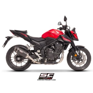 SC Project para HONDA CBR500R (2024 - 2026) - Escape SC1-S carbono