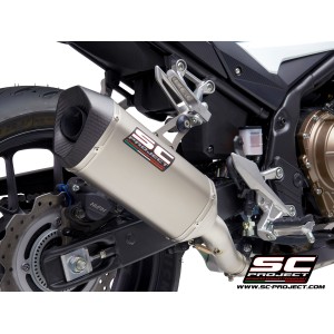SC Project para HONDA CBR500R (2019 - 2020) - Euro 4 - Escape SC1-M titanio