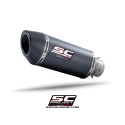 SC Project para HONDA CBR500R (2019 - 2020) - Euro 4 - Escape Oval carbono