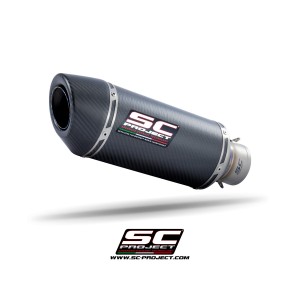 SC Project para HONDA CBR500R (2019 - 2020) - Euro 4 - Escape Oval carbono