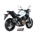 SC Project para HONDA CBR500R (2017 - 2018) - Escape Oval carbono