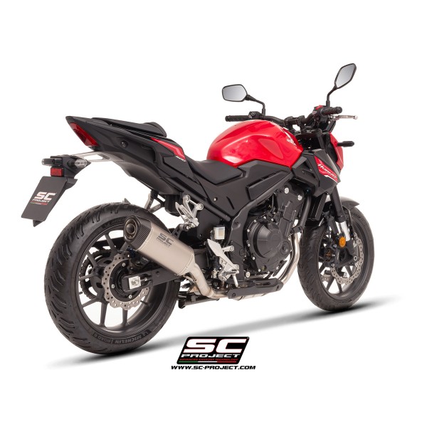 SC Project para HONDA CB500 Hornet (2024 - 2026) - Escape SC1-S titanio