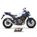 SC Project para HONDA CB500 (2021 - 2024) - F - X - Euro 5 - Escape SC1-M titanio