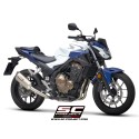 SC Project para HONDA CB500 (2021 - 2024) - F - X - Euro 5 - Escape SC1-M titanio